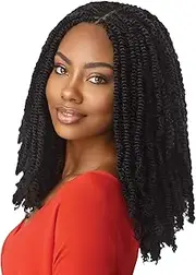 MULTI PACK DEALS! Outre Synthetic Braid - X PRESSION TWISTED UP SPRINGY AFRO TWIST 16 (3-PACK, 1B)