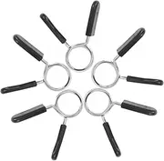 iplusmile 5 Pcs Spring Buckle Locking Collar Clip Barbell Clip Bar Spring Lock Collars Barbell Clamp Black Plastic