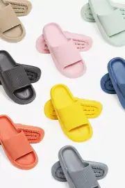 ScarvesMe Women's Fashion Solid Color Lightweight Comfy Slip on Slippers Slides