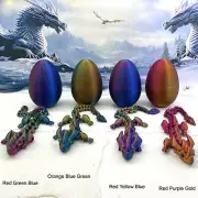 Dragon and Dragon Egg Set, 3D GEM Dragon & Egg Fidget Toy for Autism ADHD-DR005