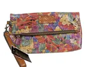 PATRICIA NASH Valerie Wristlet Citrus Sunrise Strap NWT Fold Over Zip Top Multi