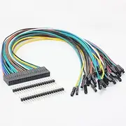 DSLRKIT 40-Pin GPIO Extension Cable Kit Color-Coded Female Dupont for Raspberry Pi (300mm Length)