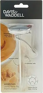 Davis & Waddell D20142 Essentials Stainless Steel Candy/Deep Fry Kitchen Cooking Thermometer 50°C to 200°C Temperature Range
