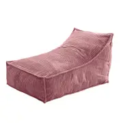 Cadence & Co. Wilde Ribbed Luxe Fleece Bean Bag Lounge Cover Blush