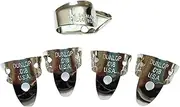 JIM DUNLOP Nickel Silver Finger & Thumbpicks, 018", 5/Player's Pack