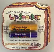 2 Packs Of 2 Bonne Bell Lip Smacker peanut Butter & Jelly Lip Balm pl read