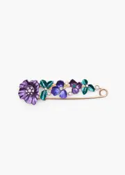 [Taking Shape] Taking Shape Enamel Flower Pin Brooch in Multi - Women's Accessories Multi
