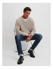 [Country Road] Australian Cotton V-neck Knit in Shell