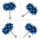 Vibrating Tongue Ring Stud Barbell Stainless Steel Body Piercing Jewelry (Bl NOW
