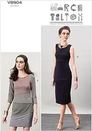 [VOGUE PATTERNS] V8904 Misses' Dress Sewing Patterns Women, Sewing Template, Size E5 (14-16-18-20-22)