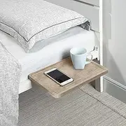 SunnyPoint Bedside Shelf, Office Divider, Clamp on for Bunk, Lofts & Bed Frame (Standard - 13.78" X 9.84" X 2.21", Natural Wood)