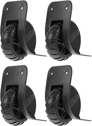 Baluue 2pairs Luggage Repair Wheels Suitcase Replacement Wheels for Travel Suitcase Accessories Wear-Resistant Design Compatible with Luggage Models