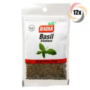 12x Bags Badia Basil Seasoning | .5oz | Gluten Free, No MSG & Kosher