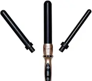 X3 Professional Ceramic Curler Roller Curling Wand, Rose Gold