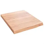 Wall Shelf Light Brown 40x50x(2-4) cm Treated Solid Wood Oak