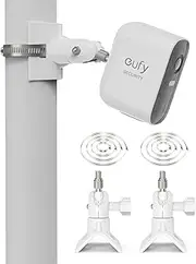 Universal Mast Mount for Arlo Pro 4 Arlo Pro 3 Arlo Pro 2 eufyCam 2C/2C Pro/3/3C eufyCam 1 and 2 eufyCam E Arlo Ultra Arlo Ultra 2 Surveillance Camera (White)