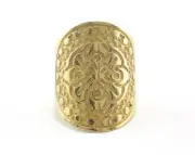 Adjustable Ring Raw Brass 26mm (16.5mm 6US inner size) 2654
