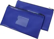 Operitacx Modern Utility Pouch for Bills: Window Cash Pouch Zipper Organized Storage for Checks and Cards