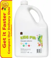 EC Craft Glue PVA Kids Water Based Washable Adhesive Non Toxic 5 Litre 5L