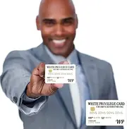 Quejowy 100PCS White Privilege Card Trumps Everything Card, TQ100