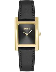 [BOSS] Lucy Leather Dial Watch in Black