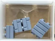 LEGO Parts - Sand Blue Brick 1 x 2 with Masonry Profile - No 98283 - QTY 5