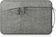 Premium Zippered Canvas Carrying Sleeve Bag Breifcase for iPad 9.7(2018) / Samsung Galaxy Tab A 10.5 / Galaxy Tab S4 10.5 / Microsoft Surface Go 10 / Acer Chromebook Tab 10 9.7 / Lenovo Moto Tab 10.1