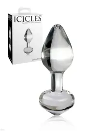 Pipedream Icicles Glass 3.25" Anal Plug
