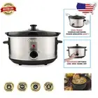 Elegant 3.5-Quart Stainless Steel Slow Cooker - Touch Control & Easy Cleanup