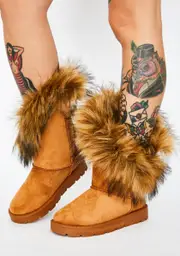 Frost Bite Faux Fur Boots
