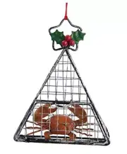 Kurt Adler Wire Hanging Cage with Crab Christmas Ornament