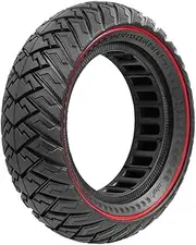 MCMATUTKEQ Electric Scooter 10 * 3/255 * 80(80/65-6) Off-road Solid Tire Fit For KUGOO M4 Pro/fit For VSETT10+/fit For Zero 10X/fit For Kaabo Parts(Red black)
