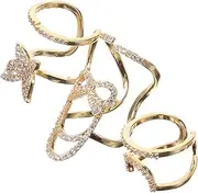 Unique Nail Rings Set Pcs Fingernail Jewelry Gems Fashion Nail Accessories for Women