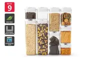 Ovela Flip Top Pantry Storage Container Set (9 Piece)