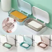 Soap Bar Container Holder Travel Case Dish Storage Box Cover Plastic Dishes