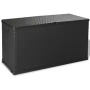 Garden Storage Box Anthracite 120x56x63 cm PP Rattan vidaXL