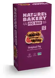 Nature’s Bakery Whole Wheat Fig Bars, Original Fig, Real Fruit, Vegan, Non-GMO,