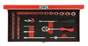 Gedore Red Socket wrench set 1/4 SW4-13mm 32pcs R49014033