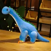 50~120cm Cuddly Dinosaur Tanystropheus Stuffed Toy Plush Dino Blue/Wine Red/Green/Pink Girls Boys Xmas Plushie Gift Overall 115-120cm