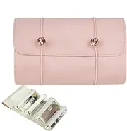 Make Up Brush Bag Bag, Make Up Brush Holder Travel Make Up Organiser Bag Roll the Travel Double Case with Removable Bags, Foldable Organize Make-up, Cosmetics, Medicine, Cosmetics, pink, Siehe