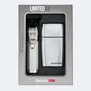 BABYLISSPRO LIMITEDFX SILVER TRIMMER AND DOUBLE-FOIL SHAVER PREPACK FXDUOFS2TS