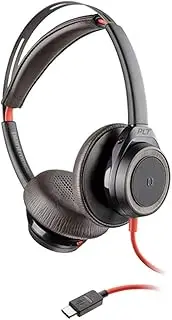 Poly Blackwire 7225 USB-C Stereo Wired Headset, Black