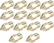 7 Sizes 14 Pieces 3D Printer Extruder Brass Nozzle, 0.2mm~1.0mm Brass Print Head Printer Accessories for Anet A8, CR-10,Tevo Tarantula, MK8 makerbot, copier, prusa i3, reprap