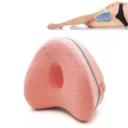 Memory Foam Leg Pillow Cushion Knee Support Pain Relief Washable Cover Bed Sofa Red