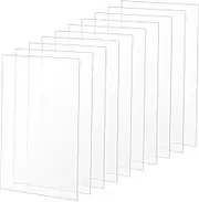 LIFKOME 10pcs Sheets Acrylic Picture Board for Photos Picture Display Board Clear Boards to Write on Transparent Transparent Crafting Material