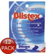12 x Blistex Cold Sore Crm 5G