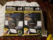 2 X Bell And Howell Bionic Floodlight Deluxe Edition Solar Powered As Seen On Tv