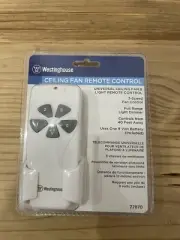 Westinghouse Ceiling Fan Remote Control. 3 Speed, Full Range Light Dimmer #77870