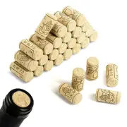 30Pcs Wine Corks Premium Straight Cork Wine Stopper for Wine Making Art Projects