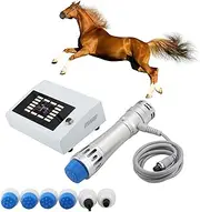 FXNFXLA Shockwave Therapy Machine for Horses, 10-300MJ Deep Tissue Veterinary Shock Wave Therapy Device with Simple Touch Screen Operation, 7 Massage Heads